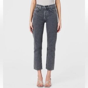Rag & Bone Maya High Rise Ankle Slim Gray Jeans